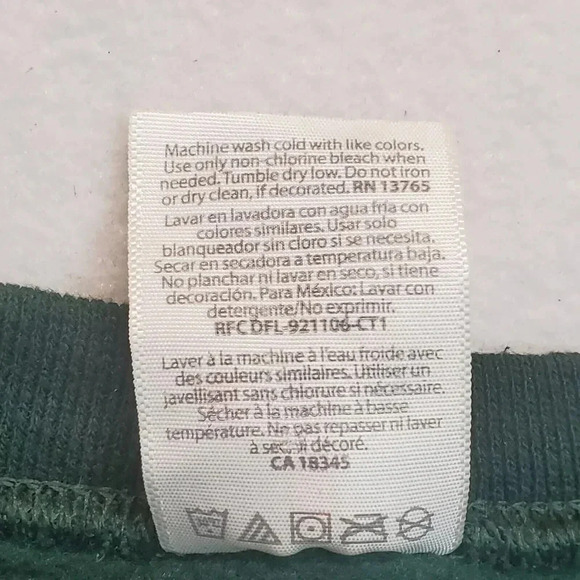 Merry Christmas I'm Durnk Mens Sweater Green Medium Pullover Jerzees NuBlend Fun - Picture 4 of 12